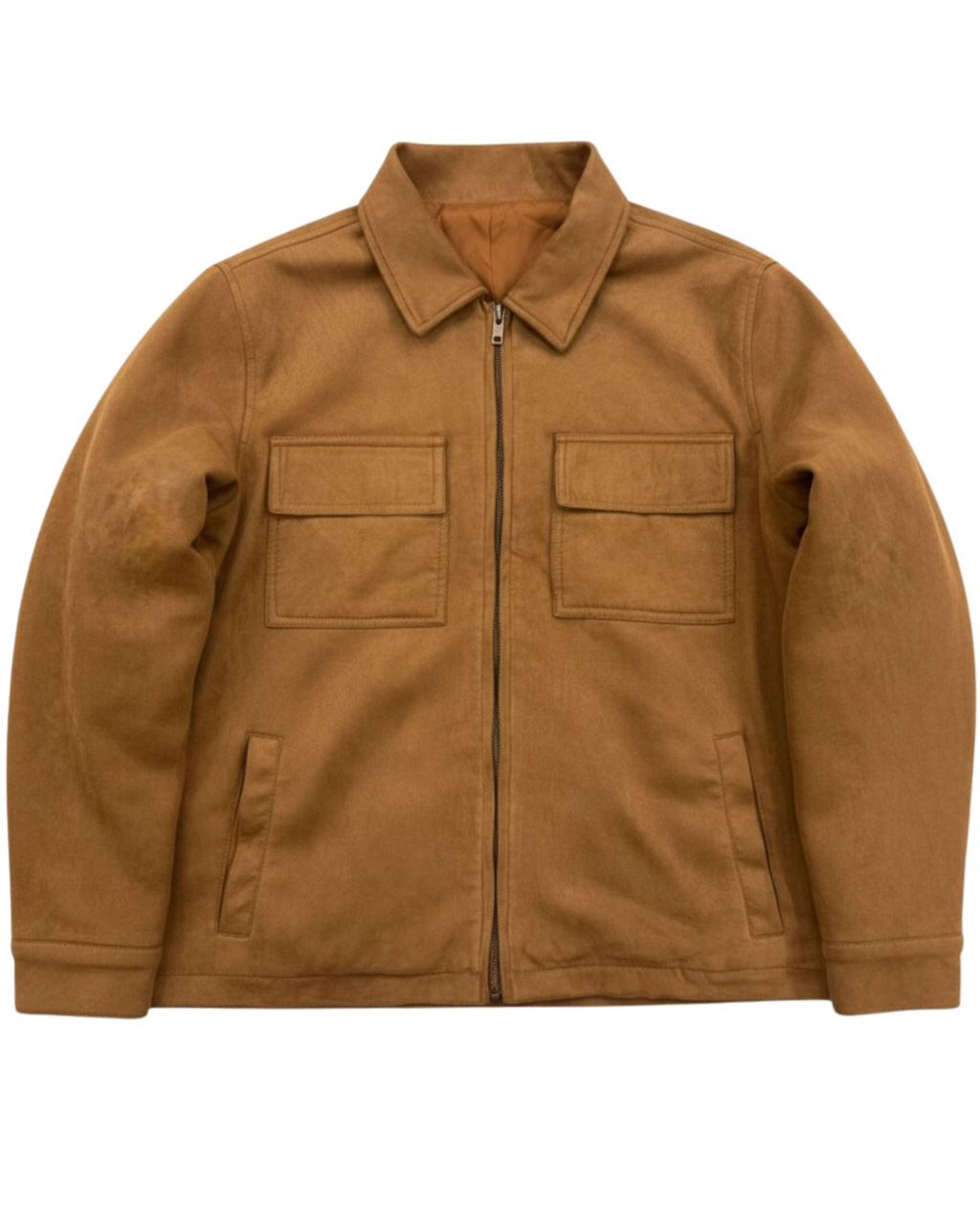 VLK Classic Tan Suede Overshirt Jacket