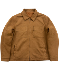 VLK Classic Tan Suede Overshirt Jacket