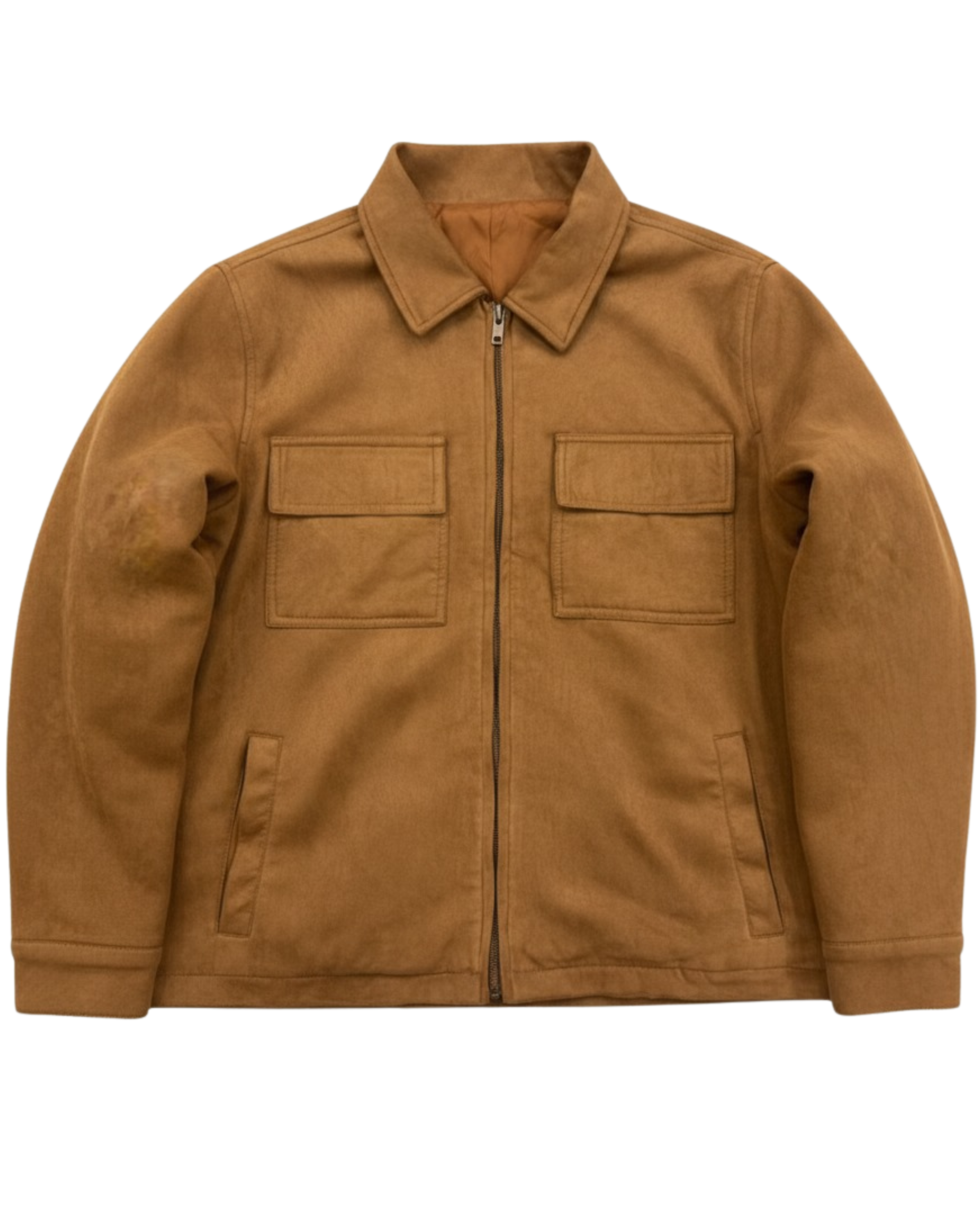 VLK Classic Tan Suede Overshirt Jacket