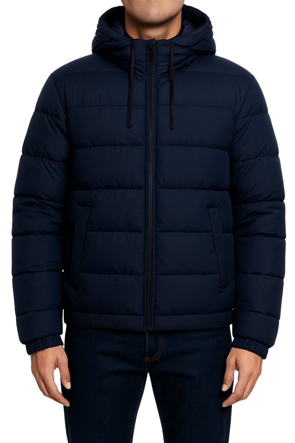 AURA-LUXE MATTE PUFFER NAVY