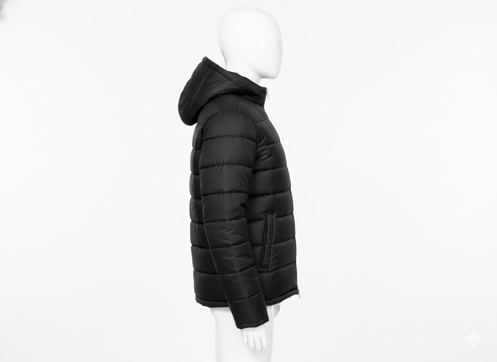 AURA-LUXE MATTE PUFFER BLACK