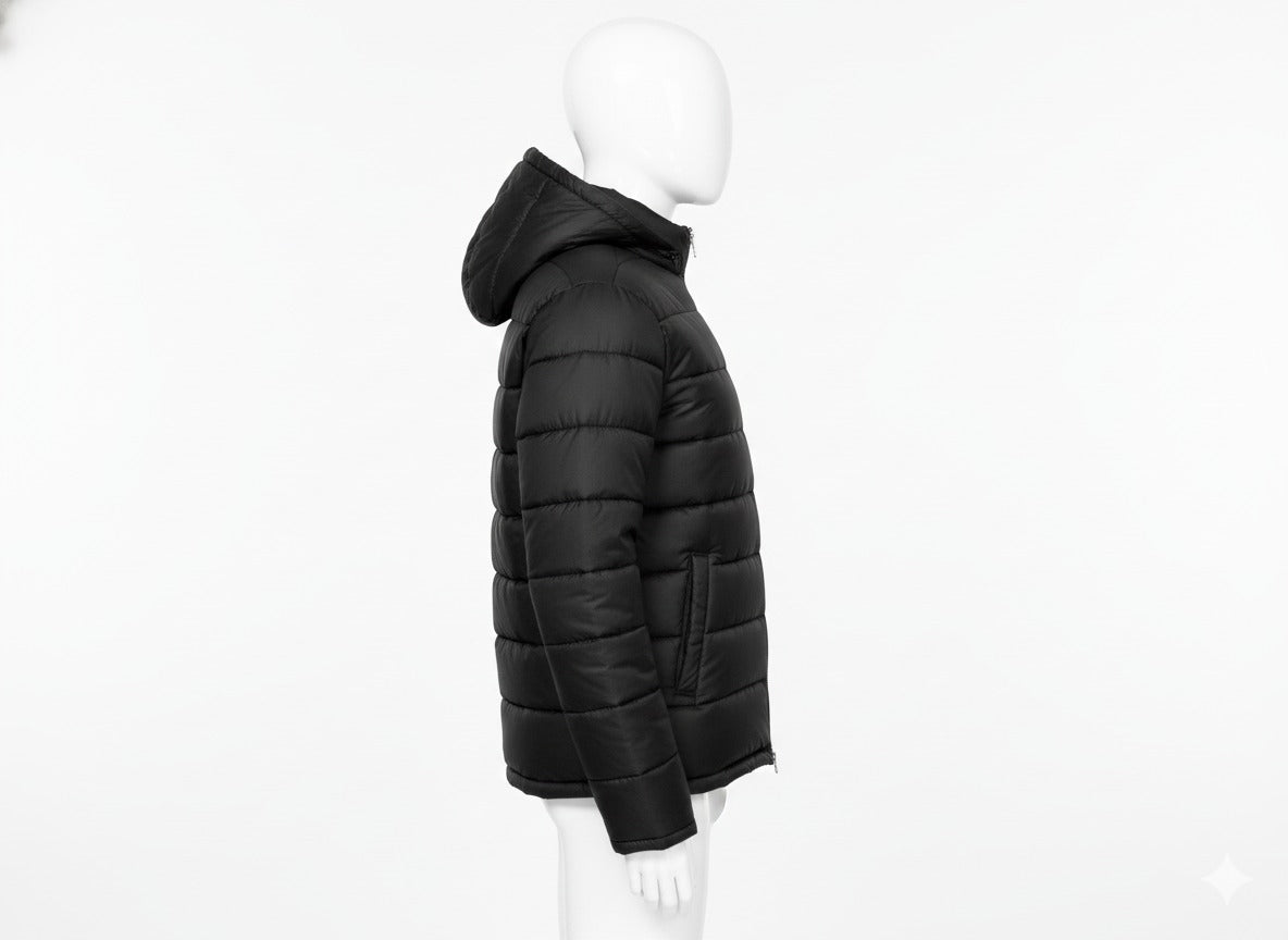 AURA-LUXE MATTE PUFFER BLACK