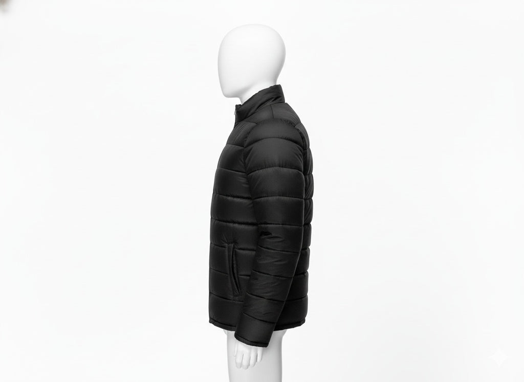 AURA-LUXE MATTE PUFFER BLACK