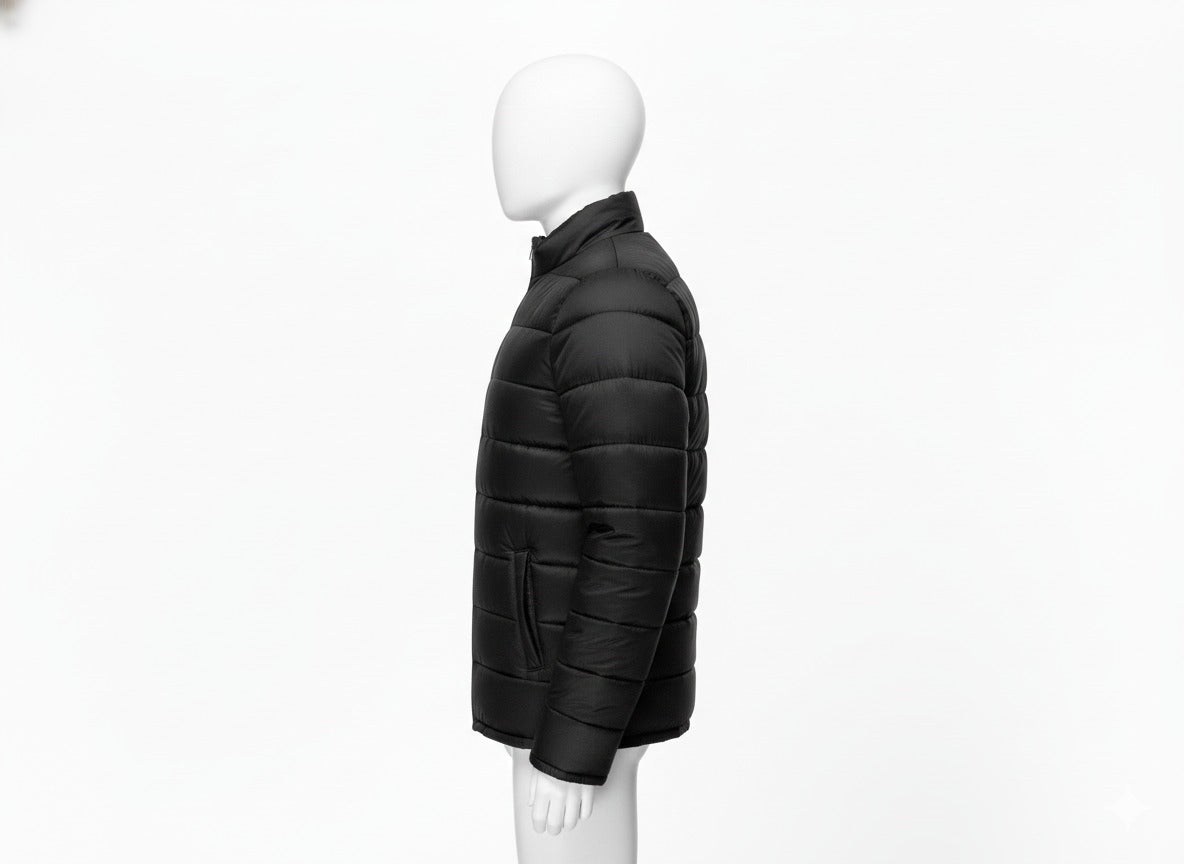 AURA-LUXE MATTE PUFFER BLACK