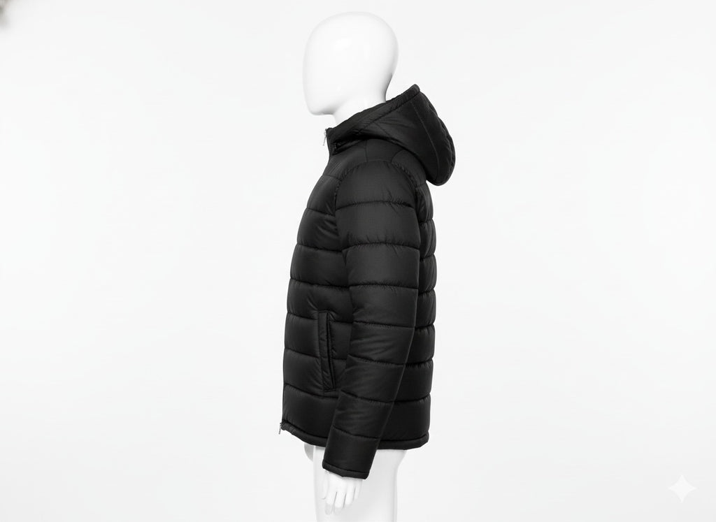 AURA-LUXE MATTE PUFFER BLACK
