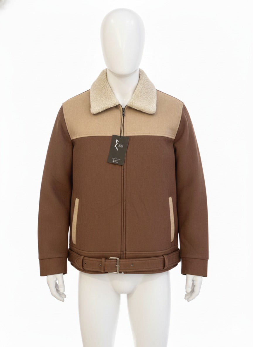 VLK Signature Two-Tone Sherpa Aviator Jacket