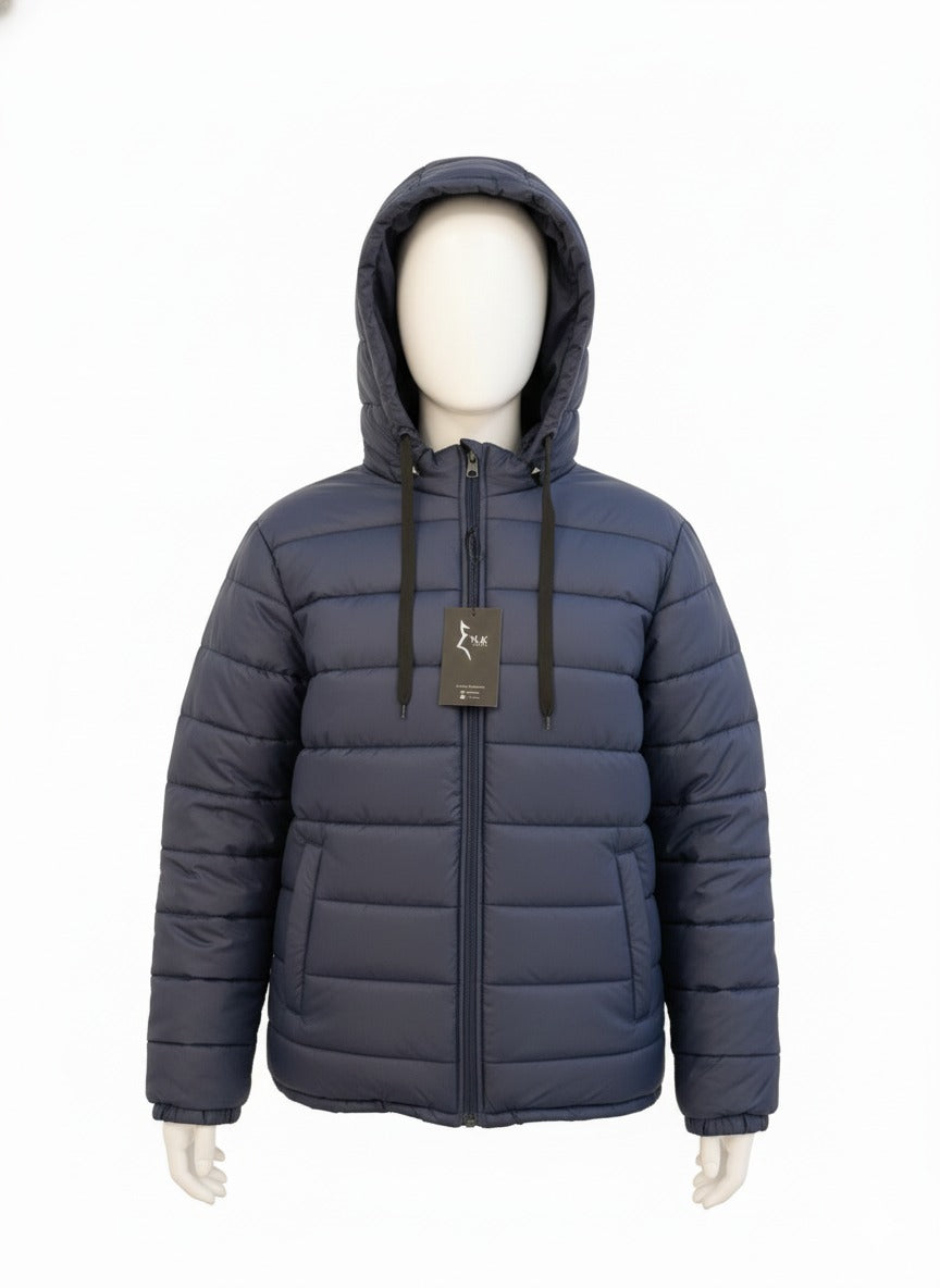 AURA-LUXE MATTE PUFFER NAVY