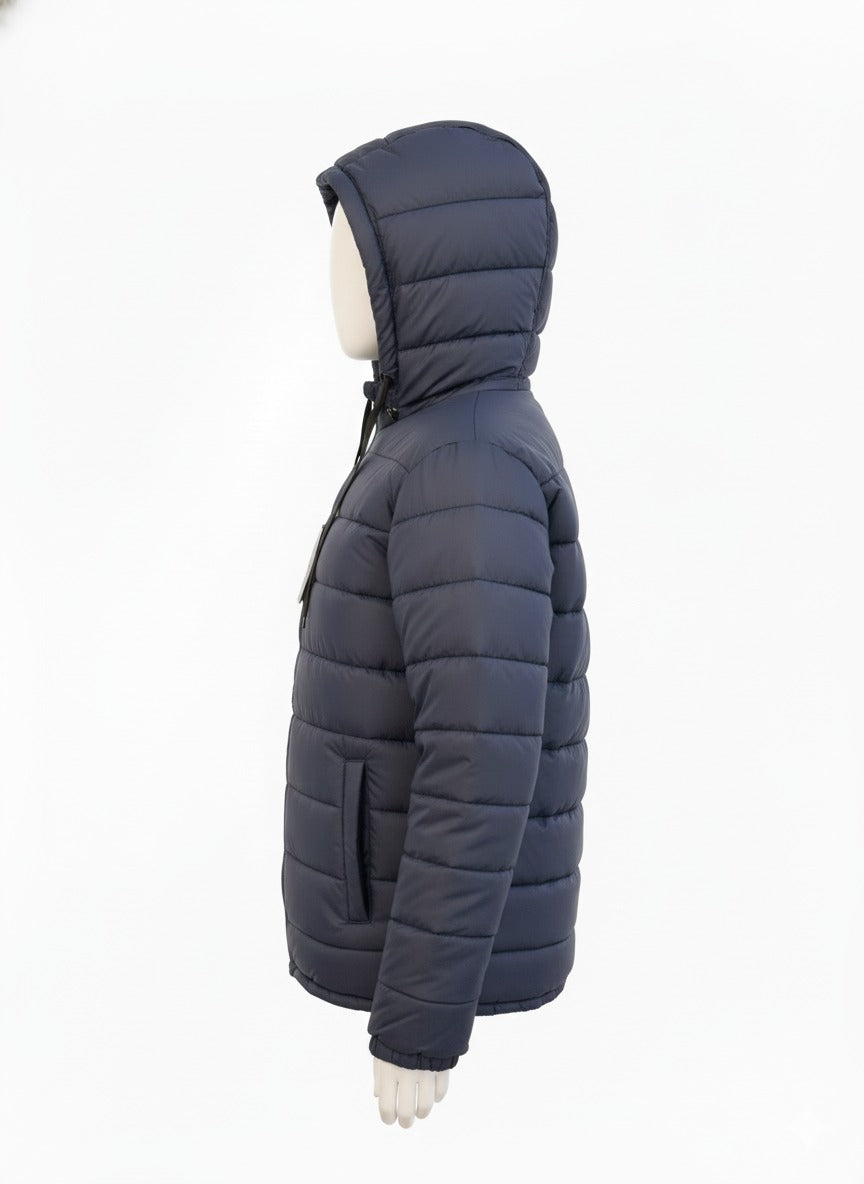 AURA-LUXE MATTE PUFFER NAVY