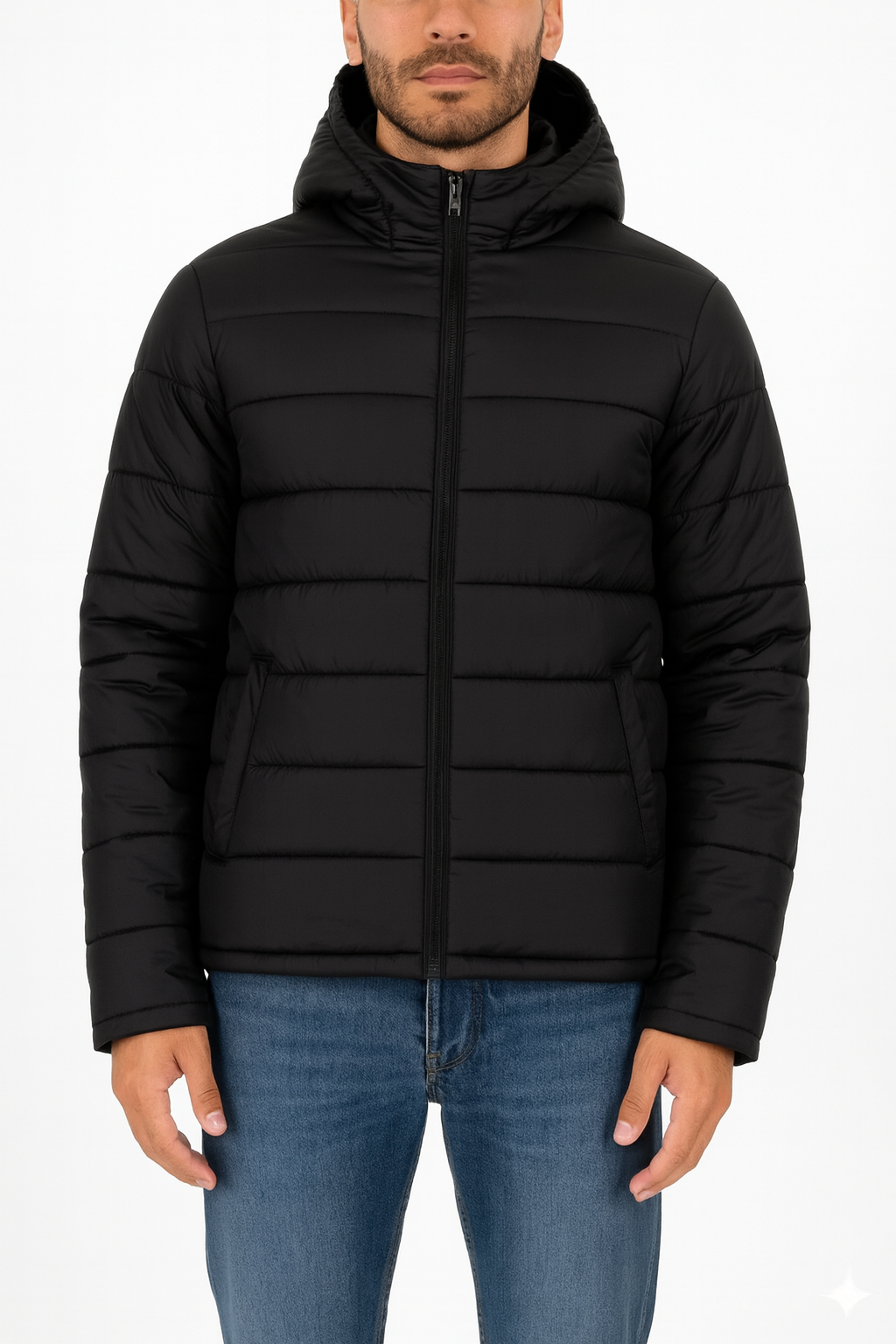AURA-LUXE MATTE PUFFER BLACK