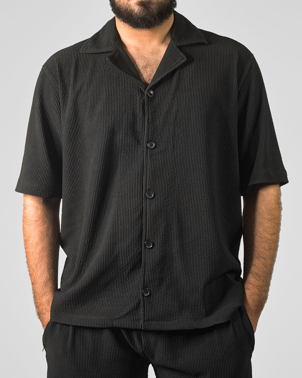 Sorrento Resort Shirt (Black)